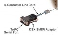 DSX SMDR Adapter  DB9 Female to 6-conductor Modular Jack