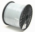 Silver Satin Cable, 4 Conductors, Flat, 1000ft.