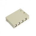 Leviton surface mount box, 4 port, 41089-4