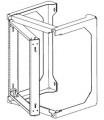 CHATSWORTH Standard 21 RMU Swing Gate Wall Rack Black