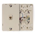 Leviton, 6 conducttor, phone-wall jack 40216