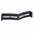 Leviton GigaMax® 5e Universal Recessed Angled Patch Panel